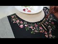 Fabric painting on stitched kurti / Free hand fabric painting / Part one