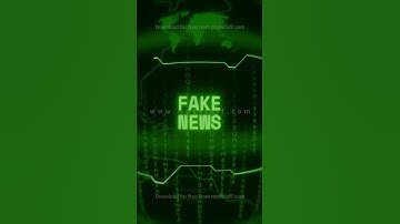 FAKE NEWS   Retro CRT green screen glitch text animation