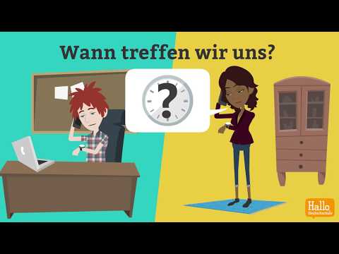 Deutsch lernen mit Dialogen / Lektion 9 / Was kannst du gut? / Uhrzeit