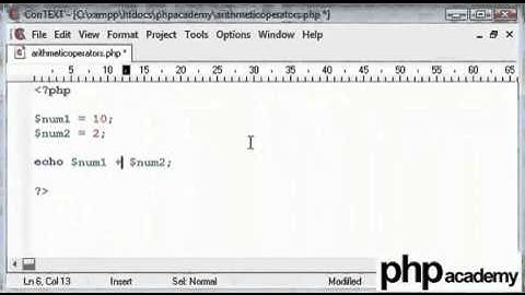 Arithmetic Operators in Computer Programming (example PHP) Tutorial [Hindi]