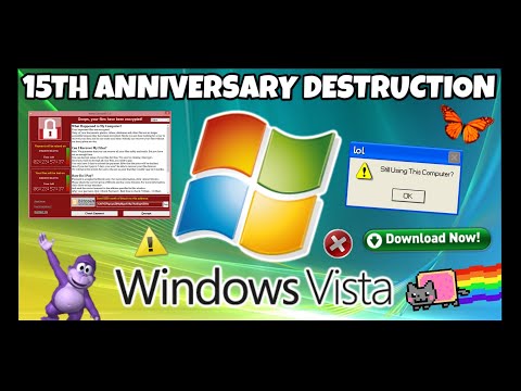 Destroying Windows Vista with viruses (15th anniversary celebration)