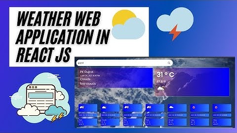 🔴#Part1 Project setup | Build a weather web application in React JS | React JS beginner Tutorial
