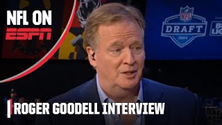 Roger Goodell Interview LIVE at the 2024 NFL Draft in Detroit 🏈 | NFL Draft Countdown