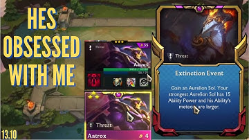 3 star Aatrox if following me around now and he brought his pet dragon | tft set 8.5 ranked |