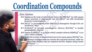 10.Coordination Compounds Intext Questions | @CHEMISTRYTEACHu