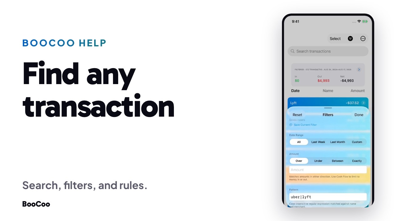 Video: how to find any transaction in BooCoo