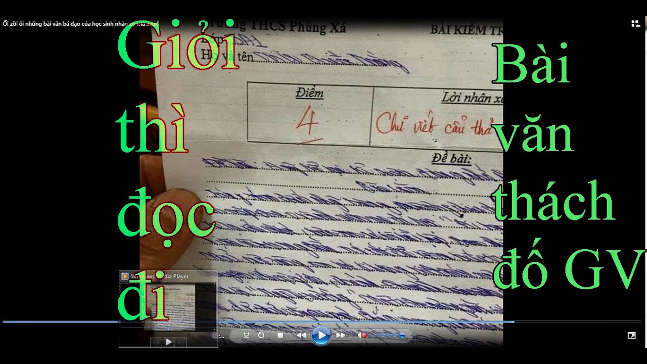 Những bài văn bá đạo của học sinh tiểu học | Ối zồi ôi những bài văn bá đạo của học sinh nhào zô mà xem