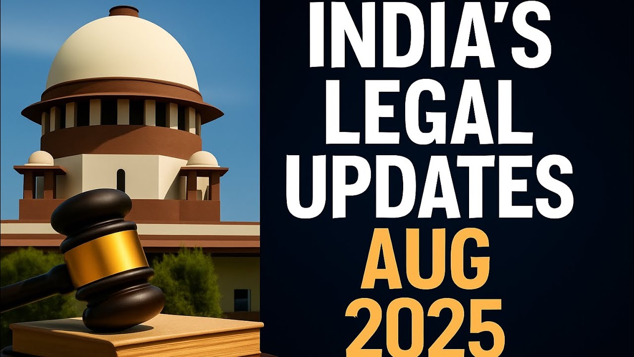 India Legal Updates Aug 2025: Mental Health, Telecom, New Laws