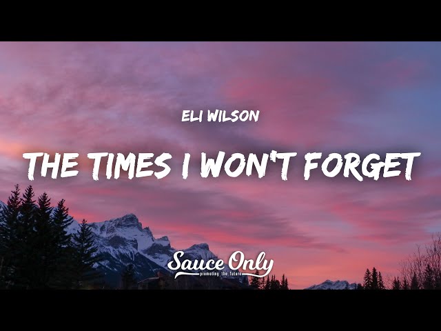 Eli Wilson - The Times I Won't Forget (Lyrics) class=