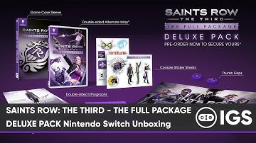 Saints Row: The Third - The Full Package Deluxe Pack | Nintendo Switch Unboxing