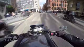 Impatient Taxi Driver Pulls Out On Biker - Driving Like A Tw*t UK