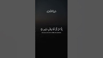 ولا تخزني يوم يبعثون يوم لا ينفع مال ولا بنون - سورة شعراء- القارئ عبدالرحمن مسعد