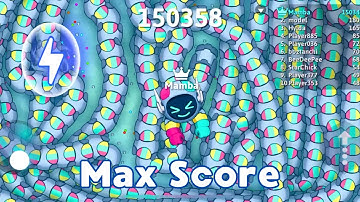 WORLD RECORD 150,000 SCORE - Snake.io gameplay