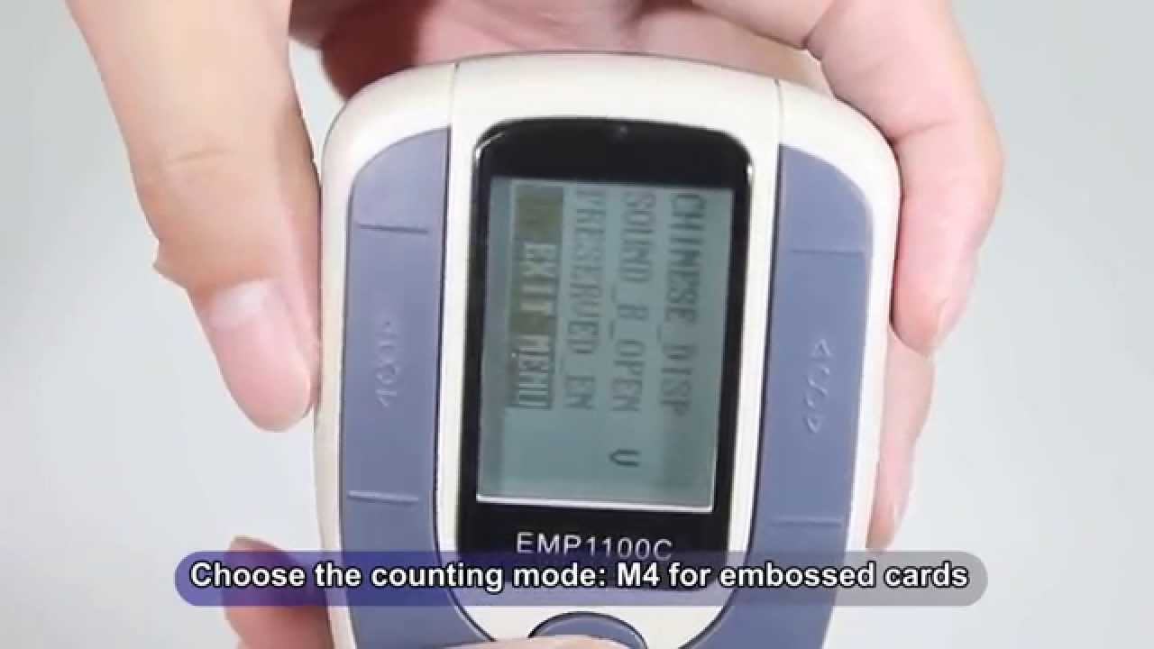 Portable Card Counter EMP-1100C - YouTube