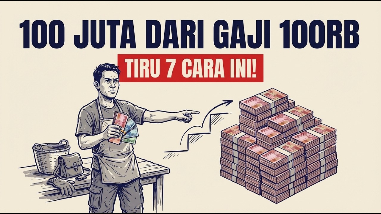 7 TIPS BISA KAMU TIRU UNTUK PUNYA TABUNGAN 100 JUTA MESKI GAJI HARIAN 100 RIBU
