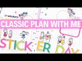 PLAN WITH ME | CLASSIC HAPPY PLANNER | NATIONAL STICKER DAY | JANUARY 11-17, 2020