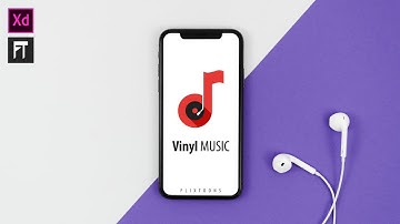 Mobile App UI Design in Adobe XD - Music App UI Design - Speed Art Tutorial