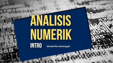Intro Analisis Numerik