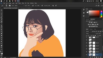 Vexel Art Timelapse video using Adobe Photoshop