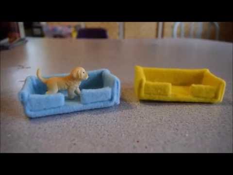 schleich dog bed