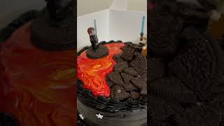 this is your sign to recreate the mustafar duel on a cake 💫
