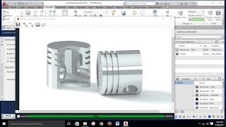 AutoCAD 3D Modeling – Piston Tutorial – 4 Stroke Engine  Part 1