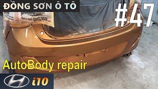 🔶Sơn dặm HYUNDAI i10 (R6A - Golden Orange) - Car painting process #47