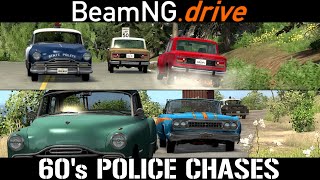 BeamNG.Drive 1960's Police Chases! - 60's Classic Cars (Heavy Traffic) screenshot 5