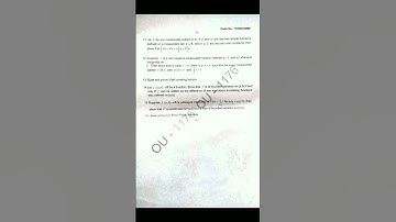 Msc maths ou 2021 lebesgue measure and integration question paper