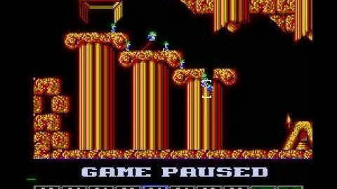 Lemmings (NES) tricky level 14 solution