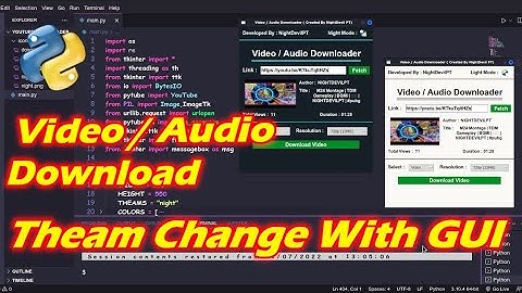 Youtube Video / Audio Downloader in 🐍Python🐍 || #python #programming #program #code #coding