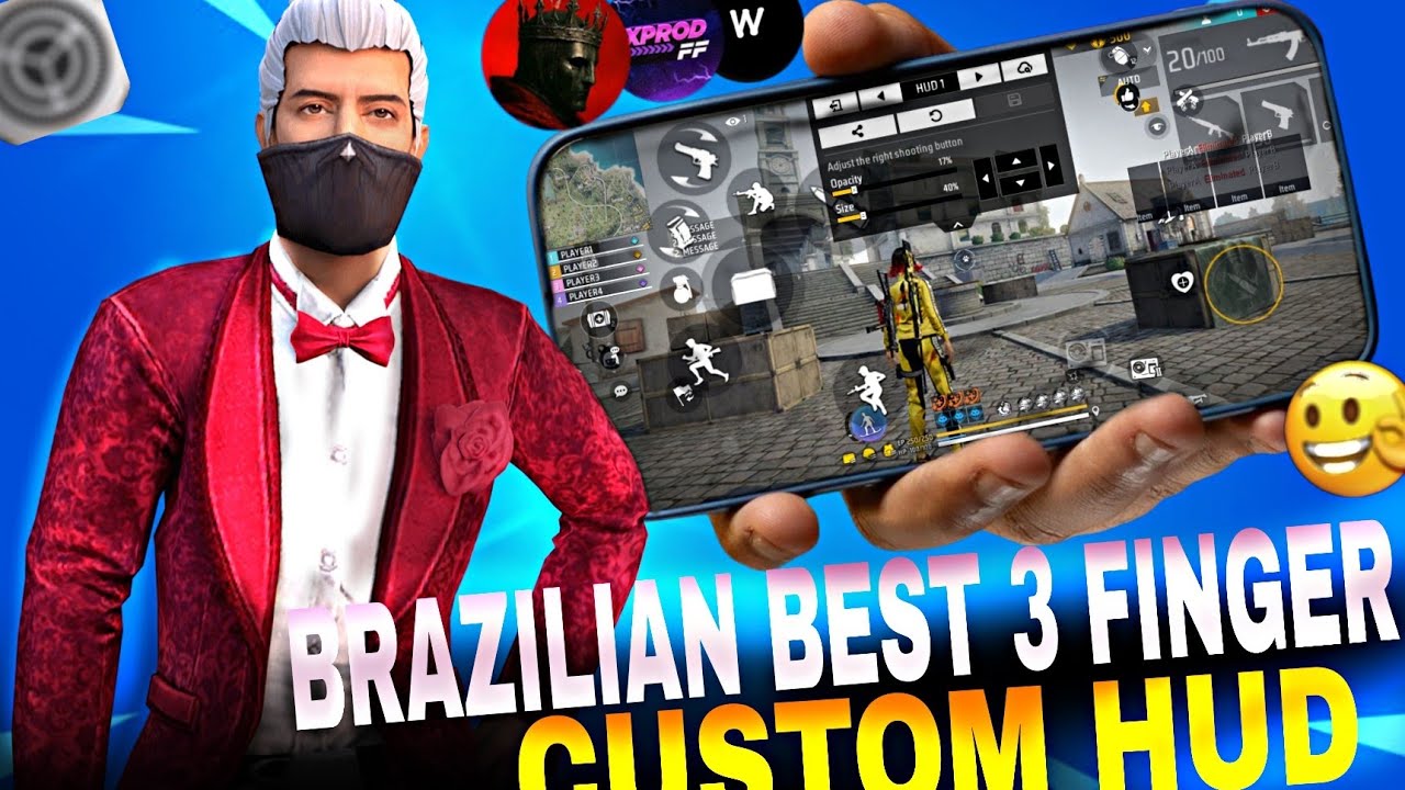 BRAZILIAN 🇧🇷 3 FINGER FASTEST 🗿 CUSTOM HUD CODE | BEST 3 FINGER ...