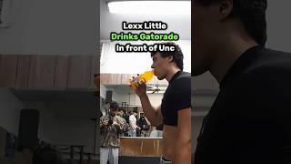 Lexx little drinks Gatorade in front of unc 😱 #diamondgym