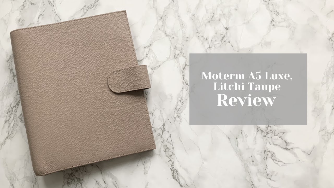 Moterm A5 Luxe, Litchi Taupe Planner Review, Ali Express Planner, Minimal  Planning