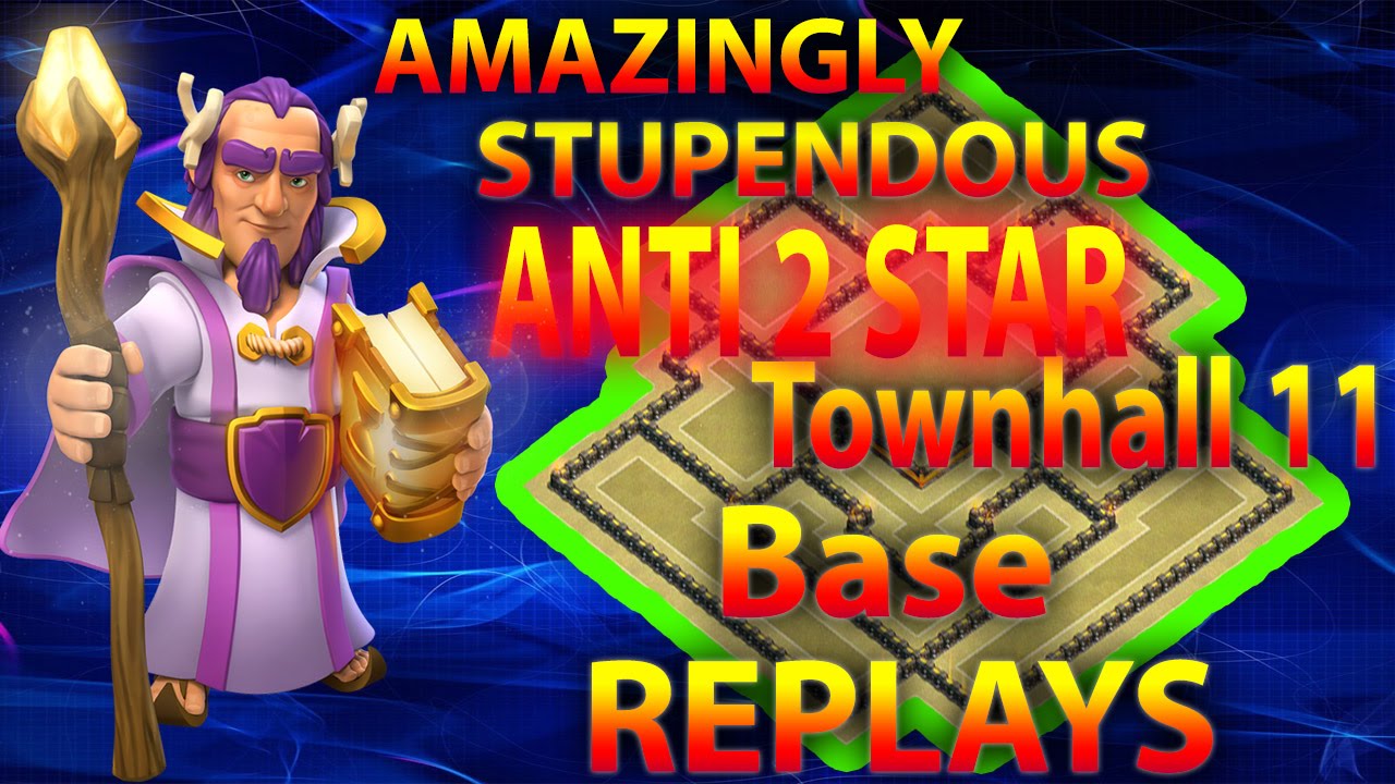 Clash Of Clans   Absolutly Amazing Town hall 18 ANTI 18 STAR War ...