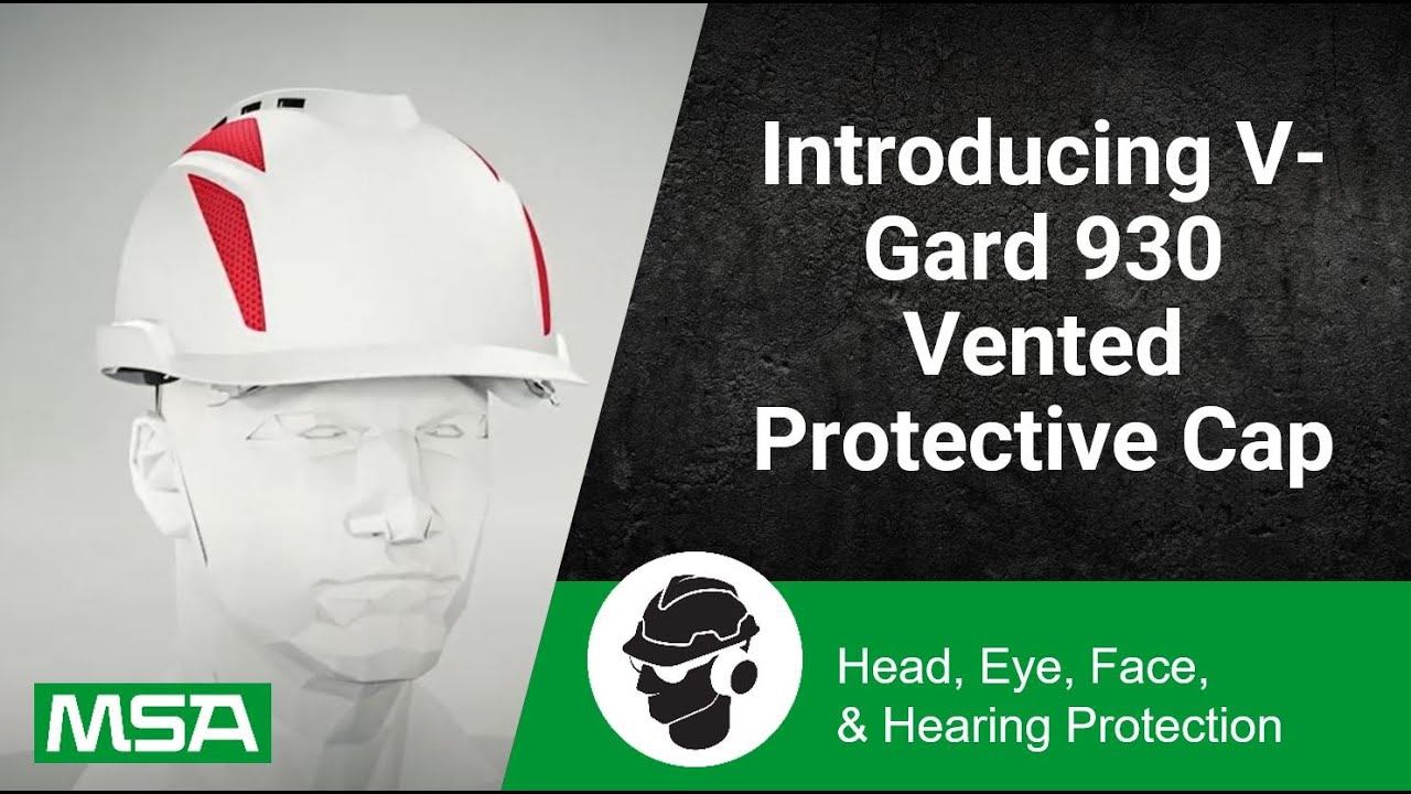 MSA V GARD 930 Vented Helmet With Integrated Specs OAKEYS Safety Ltd
