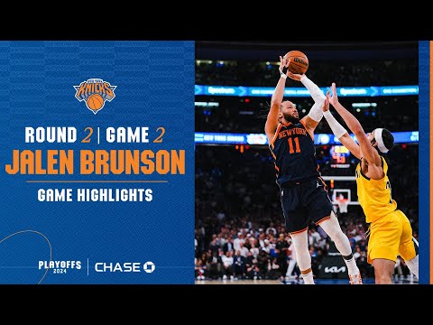 Jalen Brunson leads Knicks to Game 2 victory with 29 points vs Indiana Pacers! | 2024 NBA Playoffs