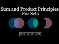 Sum and Product Principles for Finite Sets [Discrete Math Class; Visual Proof]