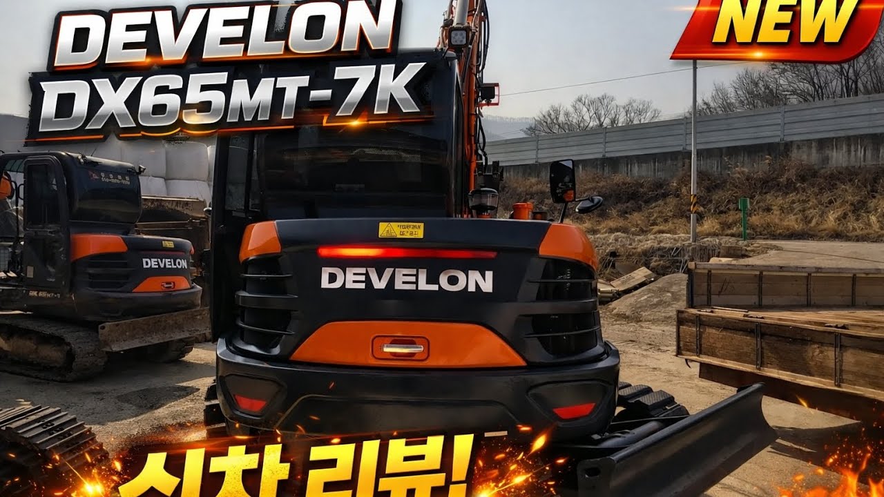 Develon Dx65mt-7k 신차리뷰 영상!!(Develon Dx65mt-7k New car review)