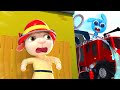 Firefighter Helps Kids &amp; Fire Truck Mission | Little Rabbit Fly | Funny Short Adventuries | Cartoon