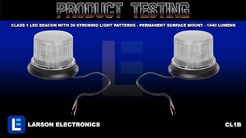 Class 1 LED Beacon with 30 Strobing Light Patterns - Permanent Surface Mount - 1440 Lumens