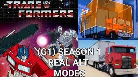 TRANSFORMERS GENERATION ONE (G1) SEASON 1, REAL ALT MODES.