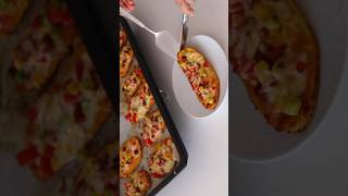 Hamursuz pizza dilimleri 😋 #shorts #recipe #pizza