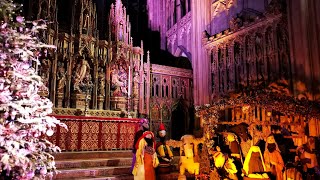 Gloucester Cathedral in Christmas Eve.