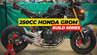 Modifying My Swapped Honda Grom // Extended Gas Tank / Exhaust / Body Work