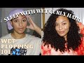 HOW TO SLEEP WITH WET CURLY HAIR / OVERNIGHT WET PLOPPING ON 3B/3C HAIR / WET PLOP CURLY HAIR