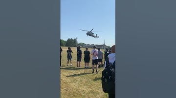 Epic helicopter landing.