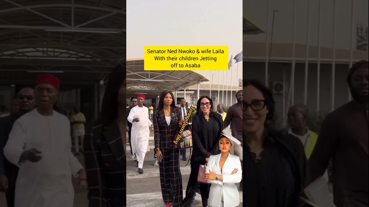 Сенатор Нед Нвоко появился на публике со своей единственной женой Лайлой и детьми #youtubeshorts