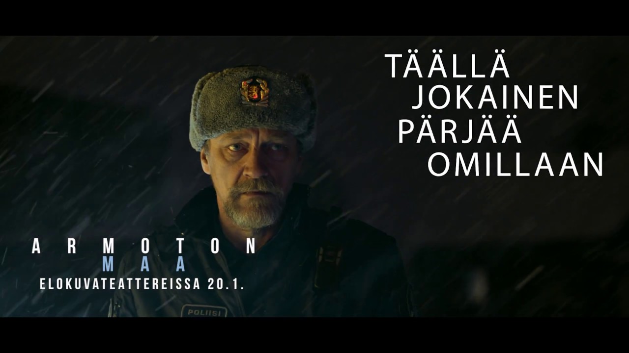 ARMOTON MAA elokuvateattereissa 20.1. (Ville Virtanen on poliisi Lasse Kuntonen)