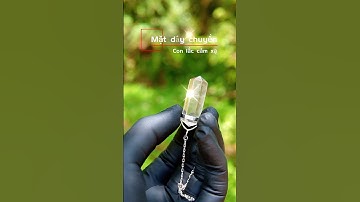 Mặt dây chuyền con lắc cảm xạ thạch anh khói trắng #conlắccảmxạ #matdaychuyen